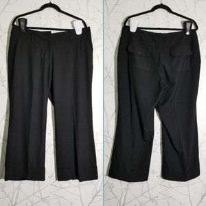 Michael Michael Kors Black High Rise Wide Leg Ankle Pants